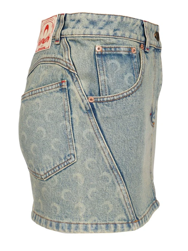 Moon Denim Mini Skirt - Image 3