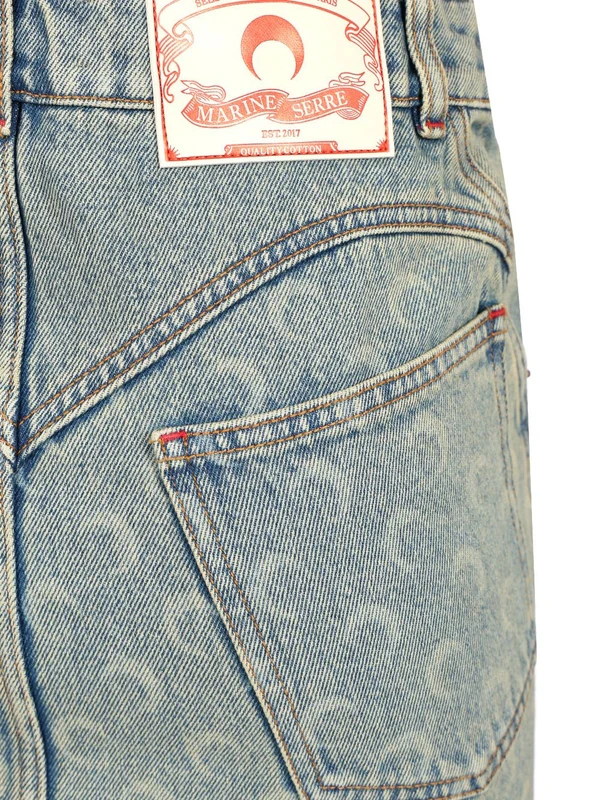 Moon Denim Mini Skirt - Image 4