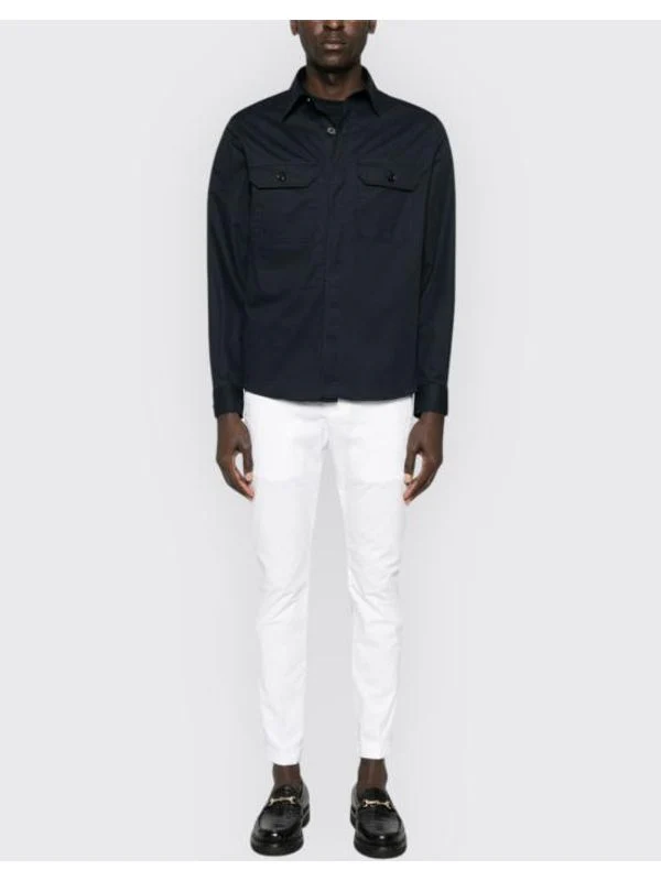 Pocket Detail Button-Up Cotton Shirt - Image 2
