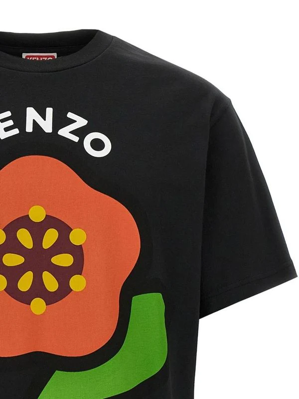 Pop Logo Printing Cotton Short-Sleeve T-Shirt - Image 3