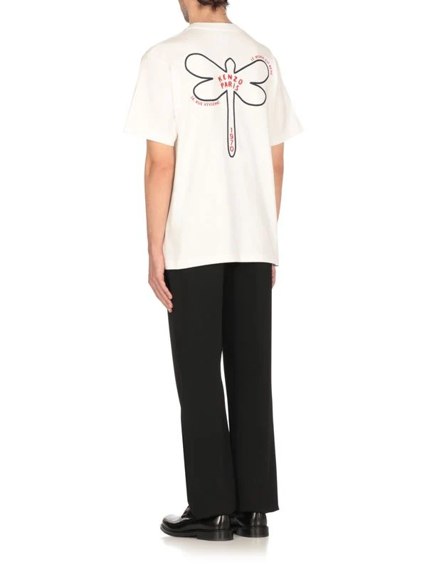 Dragonfly Logo Cotton Short-Sleeve T-Shirt - Image 4