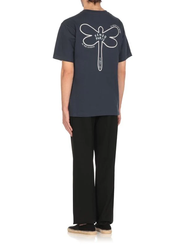 Dragonfly Logo Cotton Short-Sleeve T-Shirt - Image 4