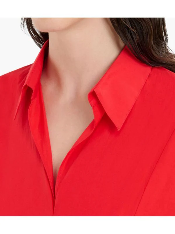 Belt Embellished Cotton Midi Dress - Image 4