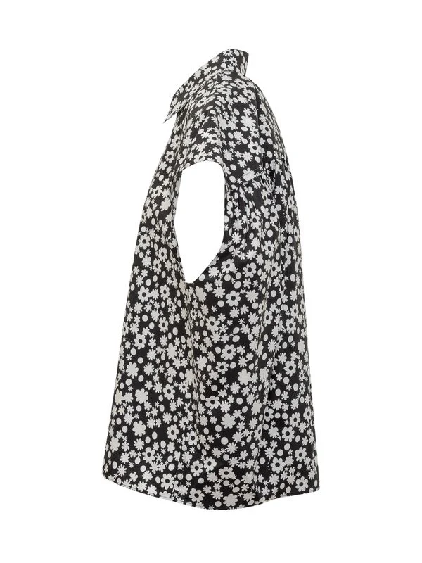 Flower Pattern Sleeveless Top - Image 3
