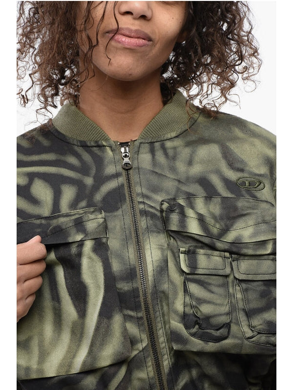 Diesel Green Bomber Jacket - Image 3