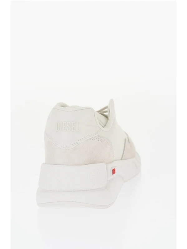 Diesel White Low Top Sneakers - Image 3