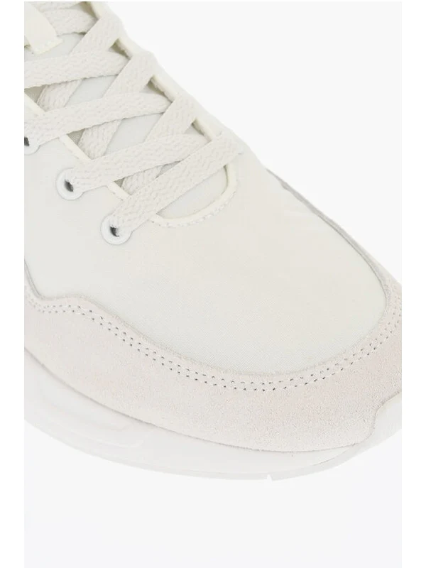 Diesel White Low Top Sneakers - Image 4