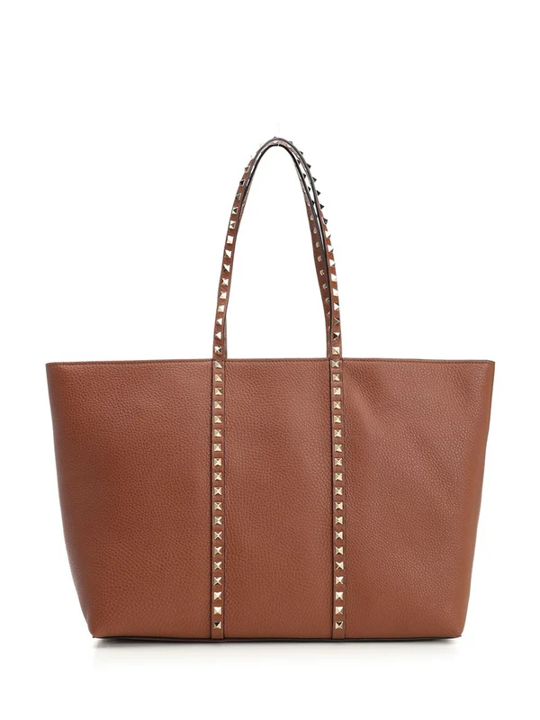 Rockstud Medium Leather Tote Bag - Image 3