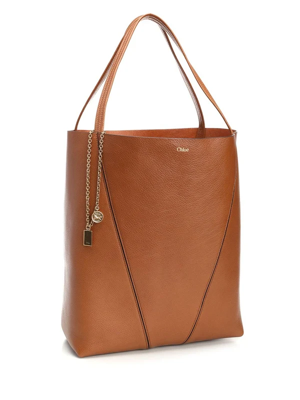 Spin Large Leather Tote Bag - Image 2