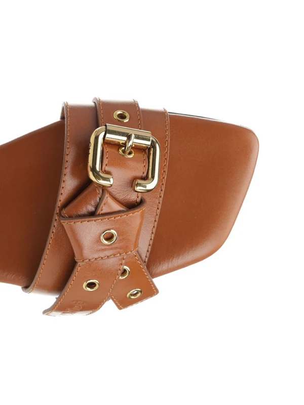 Mae Leather Slides - Image 4