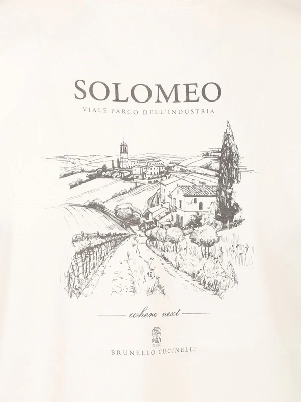 Solomeo Village Printed Short-Sleeve T-Shirt - Image 3