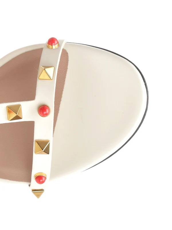 Rockstud Leather Sandal Heels - Image 4