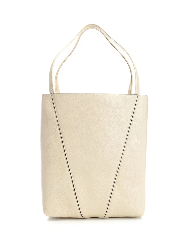 Spin Pendant Chain Leather Tote Bag - Image 3