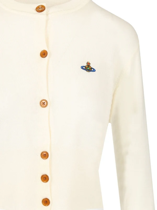 Bea Cropped Wool Silk Cardigan - Image 3