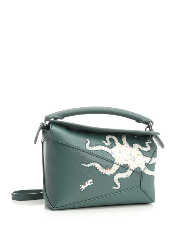 Puzzle Edge Mini Leather Tote Bag - Image 2