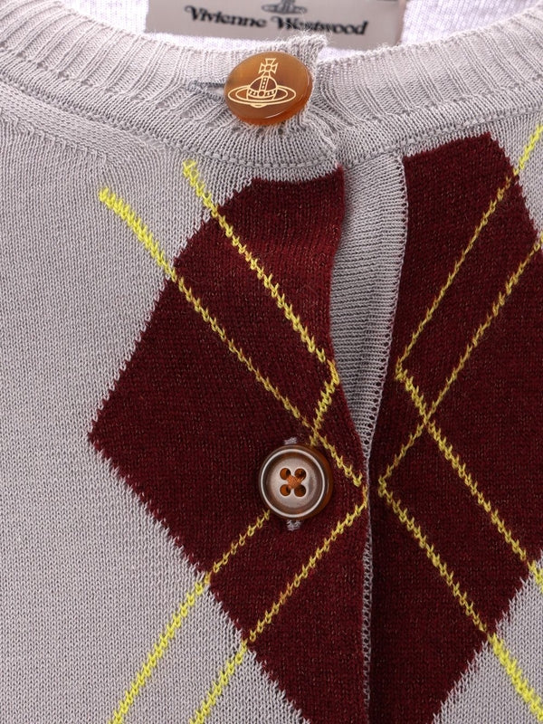Argyle Crewneck Cardigan - Image 4