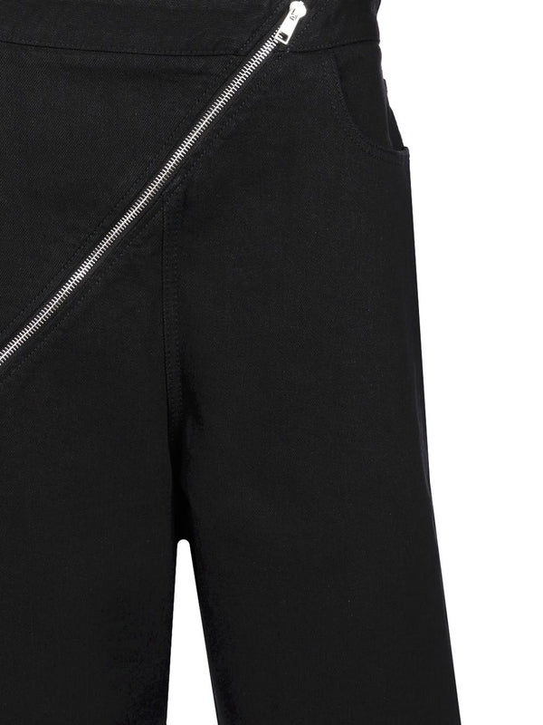 Spirale Zipper Detail Denim Pants - Image 4