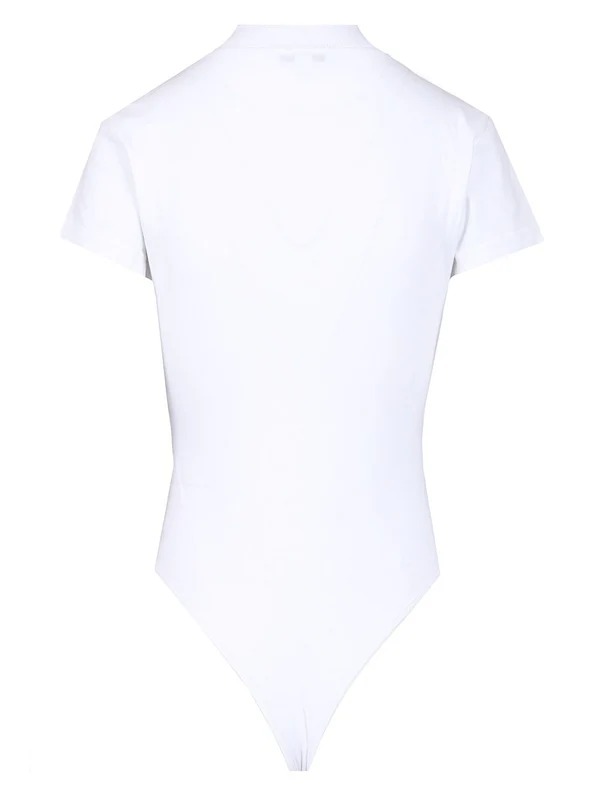 Stretch Jersey Short-Sleeve Bodysuit - Image 2