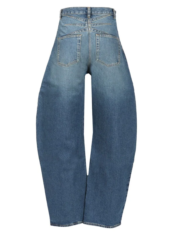 Balloon Leg Denim Pants - Image 2