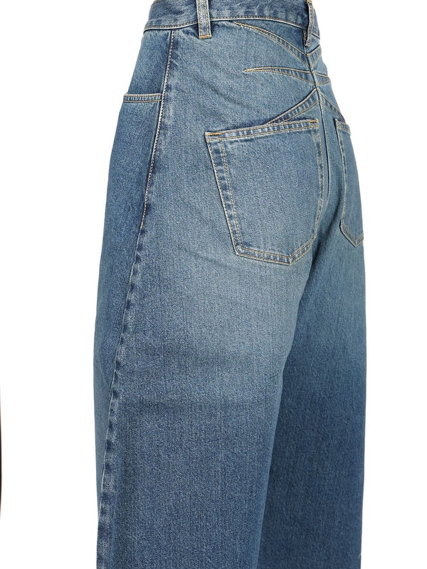 Balloon Leg Denim Pants - Image 4