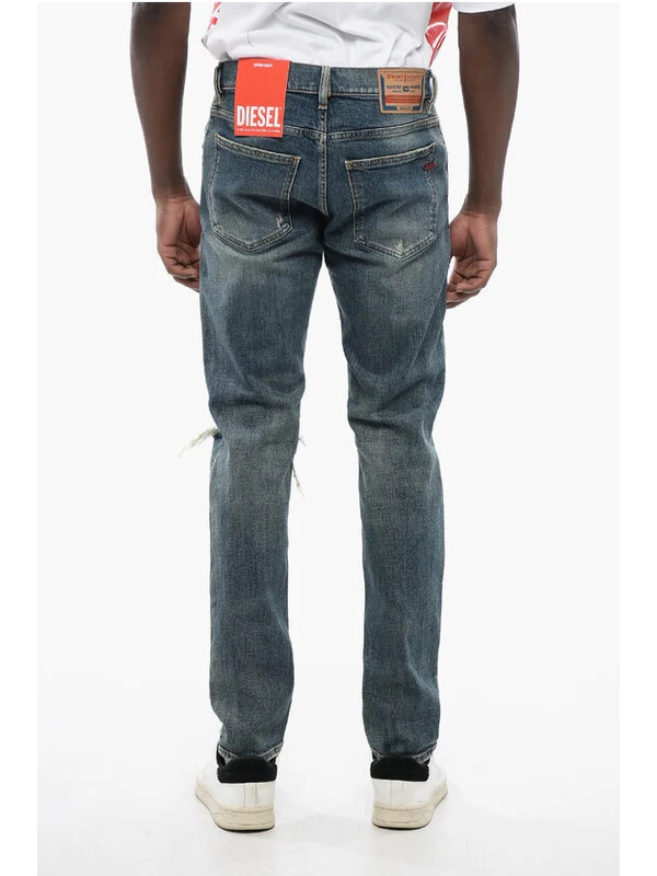Mid Waist 2019 D-STRUKT Slim Fit Jeans 16cm -L32 Denim Pants - Image 2