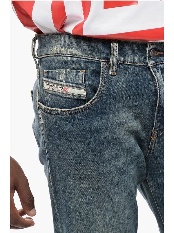 Mid Waist 2019 D-STRUKT Slim Fit Jeans 16cm -L32 Denim Pants - Image 3