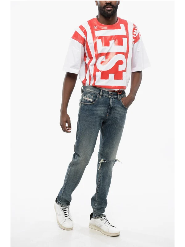Mid Waist 2019 D-STRUKT Slim Fit Jeans 16cm -L32 Denim Pants - Image 4