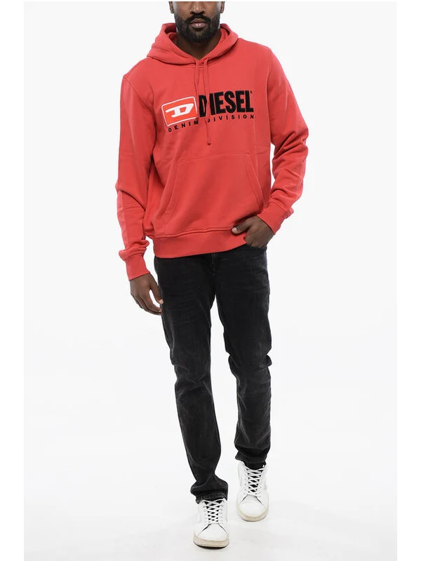 Solid Color S-GINN-HOOD-DIV Hoodie with Embroidered Logo Hoodies - Image 4