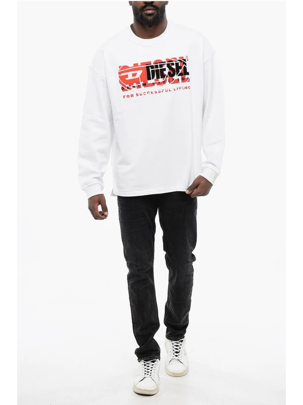 Brushed Cotton S-BAXT-N1 Crew-neck Sweatshirt Sweatshirts - Image 4