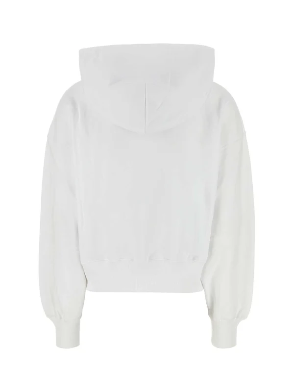 Logo Patch Cotton Crop Hoodie - Image 2