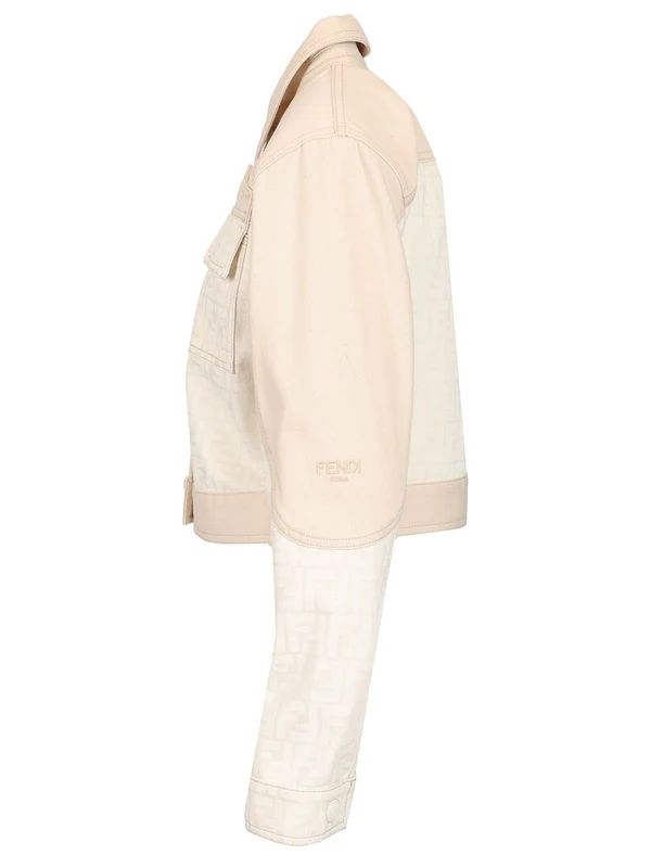 Cropped Denim Trucker Jacket - Image 3