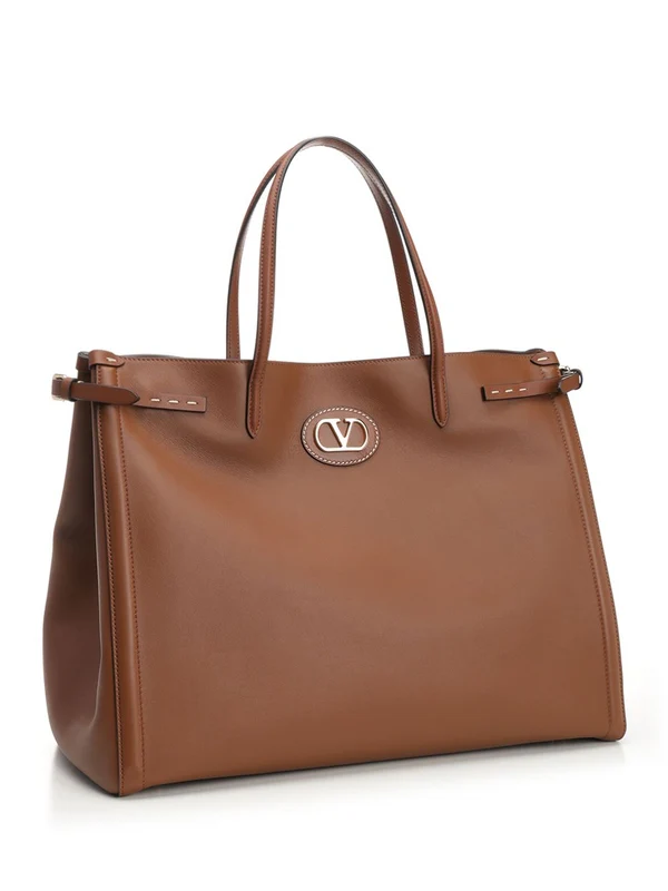 ANTIBES Medium Leather Tote Bag - Image 2