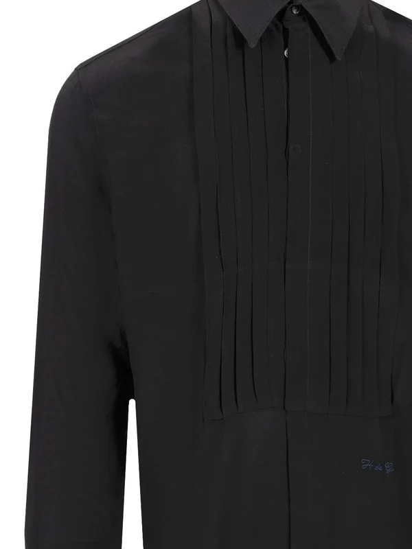 Box Pleat Silk Shirt - Image 3