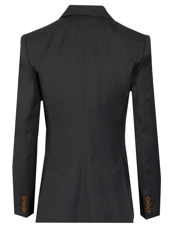 Single Breasted Wool Tailored Jacket - Image 2