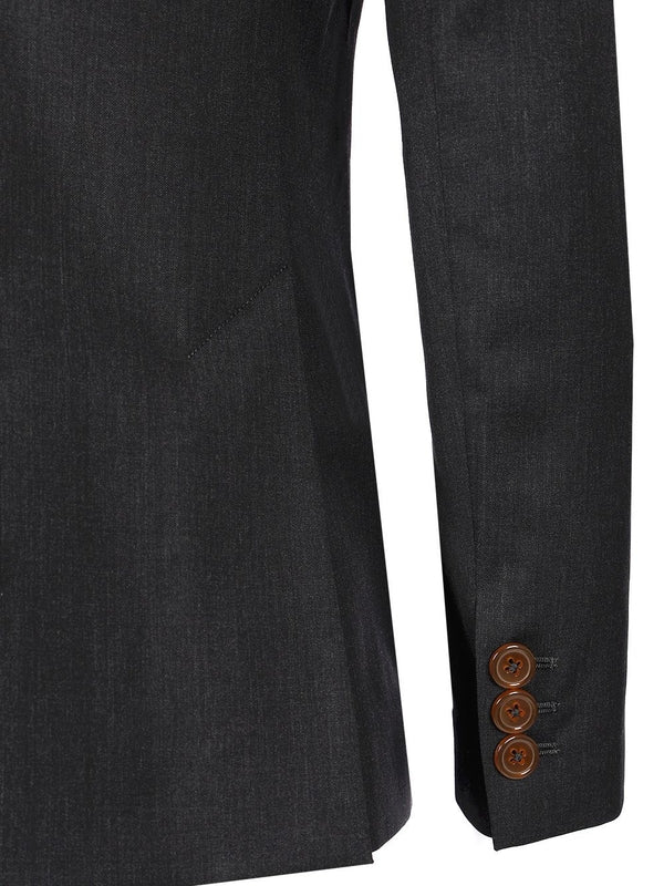 Single Breasted Wool Tailored Jacket - Image 5