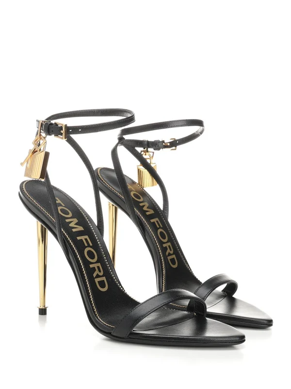 Pointed Leather Sandal Heel - Image 2