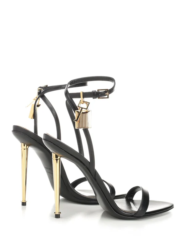 Pointed Leather Sandal Heel - Image 3