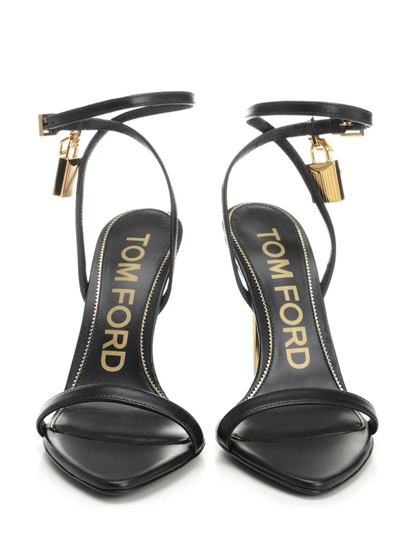 Pointed Leather Sandal Heel - Image 5