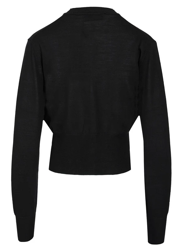 Bea Crop Wool Silk Cardigan - Image 2