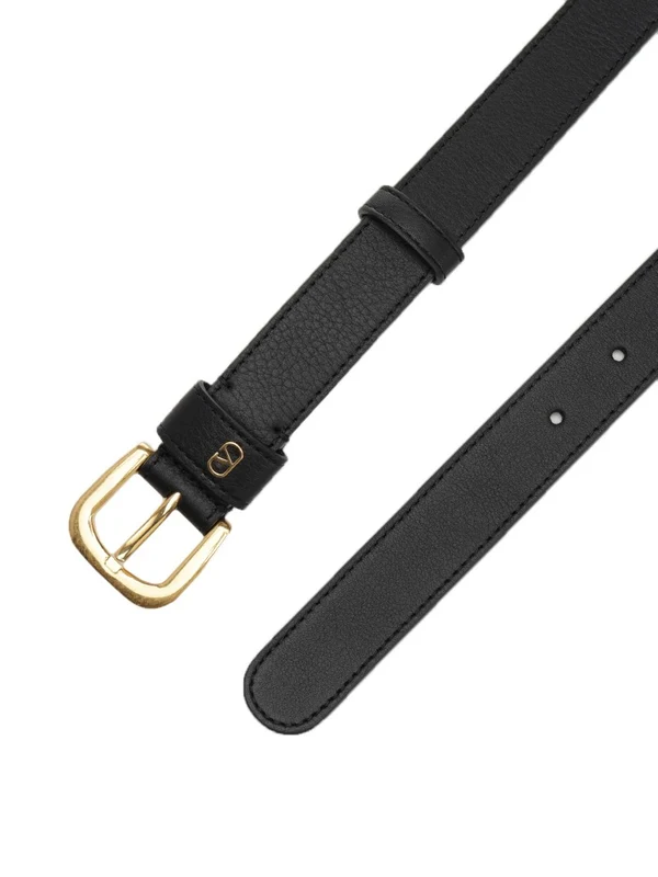 Mini V Logo Leather Belt - Image 2