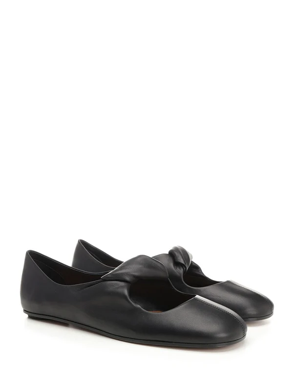 Ballerina Leather Flat Shoes - Image 2