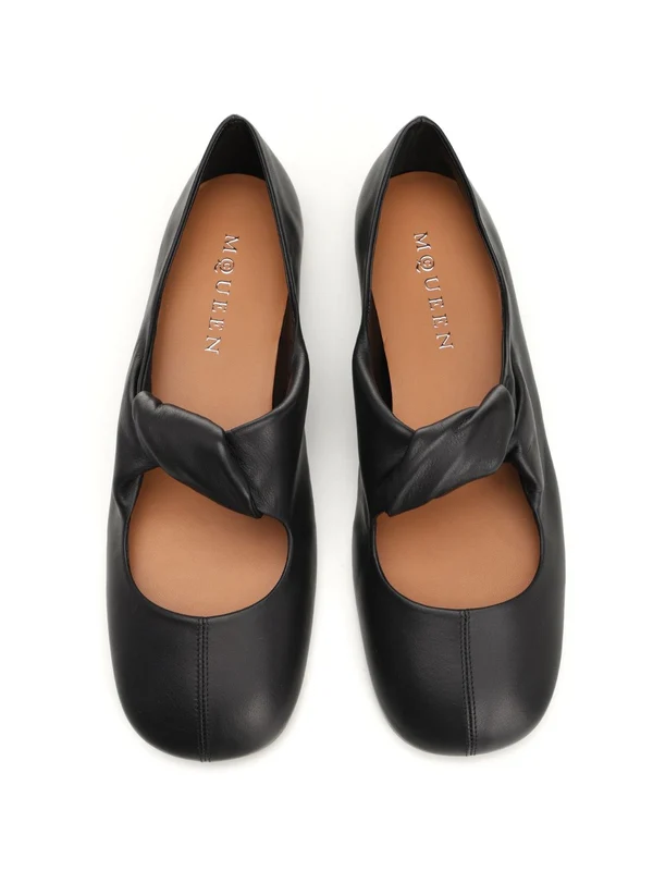 Ballerina Leather Flat Shoes - Image 5