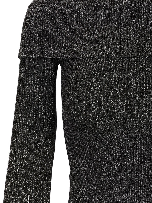 Crush Off-shoulder Cropped Knit Top - Image 4