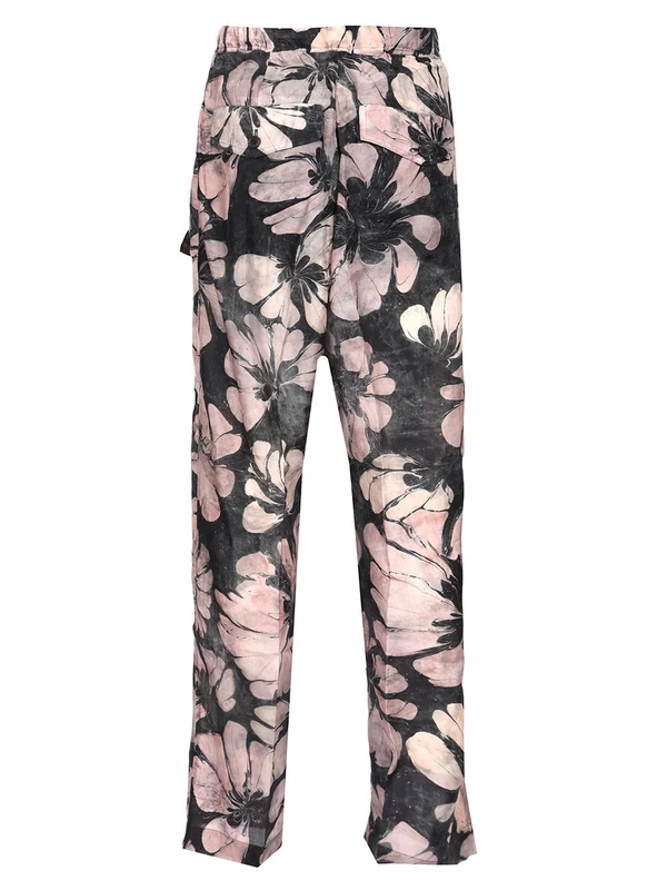 Floral Printed Straight Pants - Image 2