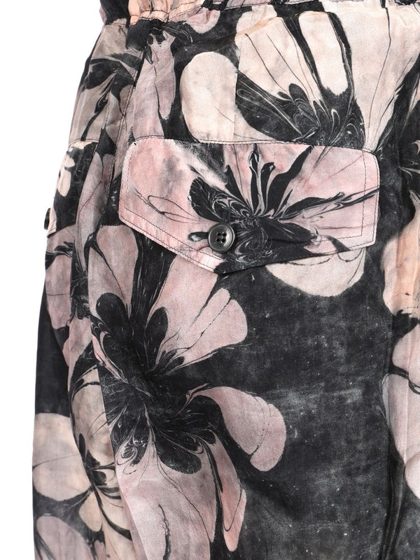 Floral Printed Straight Pants - Image 5