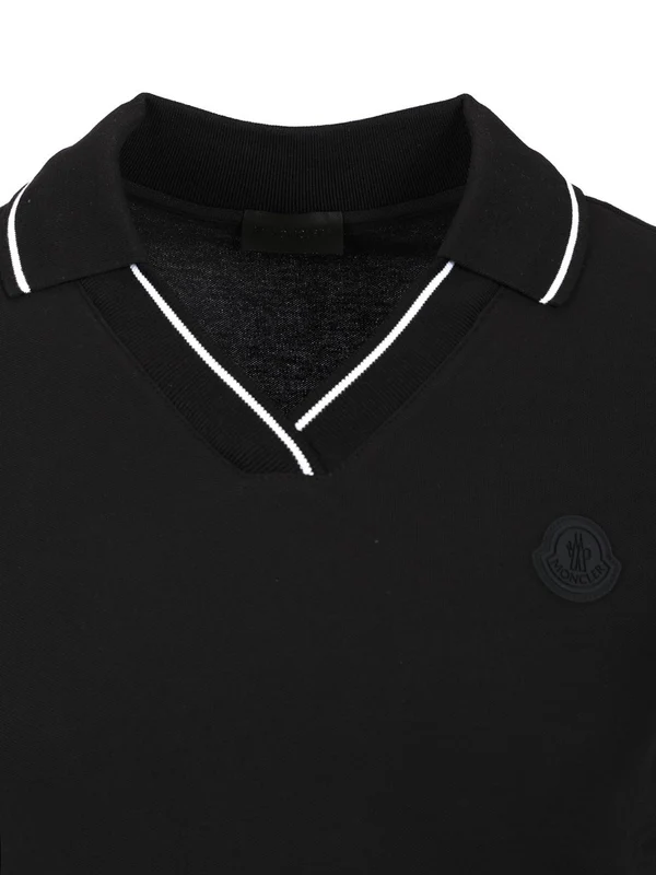 Logo Patch Cotton Polo Shirt - Image 3