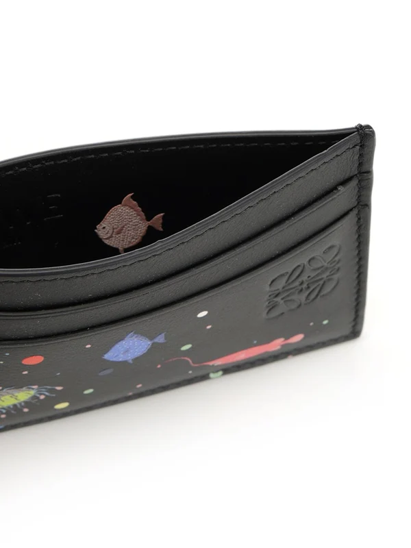 Deep Sea Leather Card Wallet - Image 4