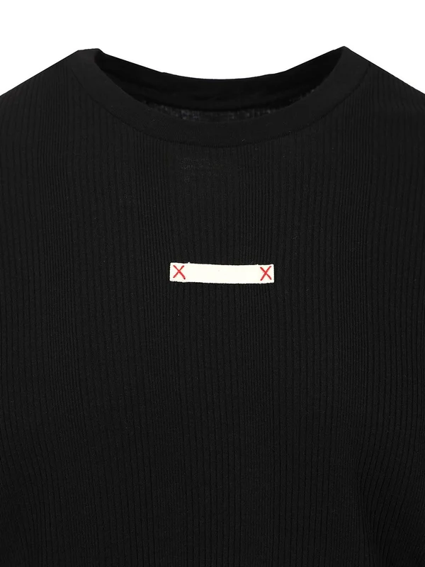 Ribbed Crew Neck Short Sleeve T-shirt - Image 3