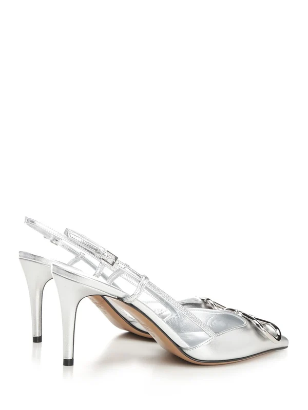 V Logo Slingback Heel - Image 3