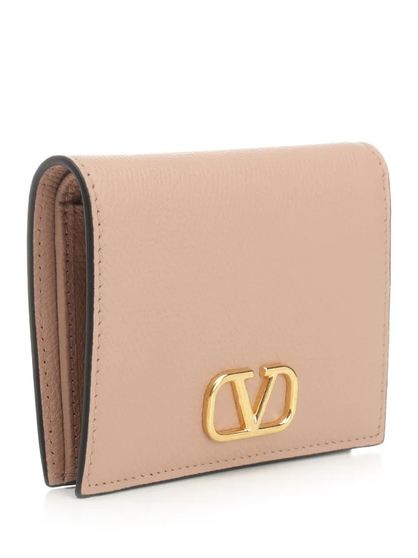 V Logo Leather Wallet - Image 2